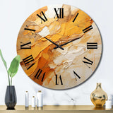 Amber Glow II - Landscapes Metal Wall Clock