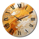 Amber Glow II - Landscapes Metal Wall Clock