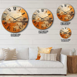 Copper Glow - Landscapes Metal Wall Clock