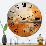 Copper Glow - Landscapes Metal Wall Clock