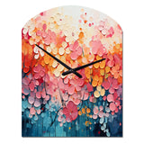 Coral Oasis I - Asymmetric Metal Wall Clock