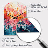 Coral Oasis I - Asymmetric Metal Wall Clock