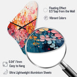 Coral Oasis I - Asymmetric Metal Wall Clock