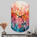 Coral Oasis I - Asymmetric Metal Wall Clock