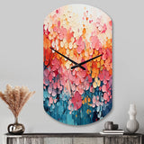 Coral Oasis I - Asymmetric Metal Wall Clock