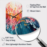 Coral Oasis I - Asymmetric Metal Wall Clock