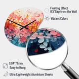 Coral Oasis I - Asymmetric Metal Wall Clock