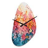 Coral Oasis I - Asymmetric Metal Wall Clock