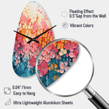 Coral Oasis I - Asymmetric Metal Wall Clock