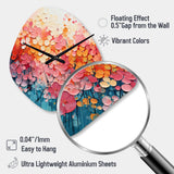 Coral Oasis I - Asymmetric Metal Wall Clock