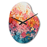 Coral Oasis I - Asymmetric Metal Wall Clock