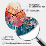 Coral Oasis I - Asymmetric Metal Wall Clock