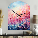 Cotton Candy I - Asymmetric Metal Wall Clock