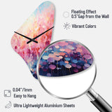 Cotton Candy I - Asymmetric Metal Wall Clock