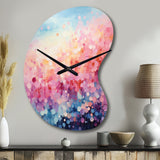 Cotton Candy I - Asymmetric Metal Wall Clock