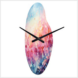 Cotton Candy I - Asymmetric Metal Wall Clock
