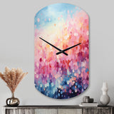 Cotton Candy I - Asymmetric Metal Wall Clock