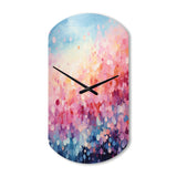 Cotton Candy I - Asymmetric Metal Wall Clock