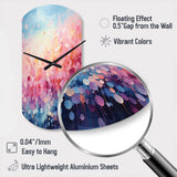 Cotton Candy I - Asymmetric Metal Wall Clock