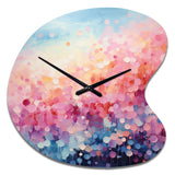 Cotton Candy I - Asymmetric Metal Wall Clock
