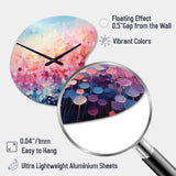 Cotton Candy I - Asymmetric Metal Wall Clock