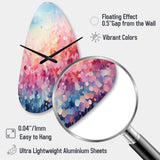 Cotton Candy I - Asymmetric Metal Wall Clock