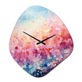Cotton Candy I - Asymmetric Metal Wall Clock