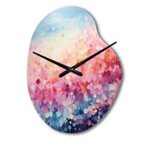 Cotton Candy I - Asymmetric Metal Wall Clock