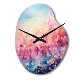 Cotton Candy I - Asymmetric Metal Wall Clock