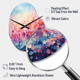 Cotton Candy I - Asymmetric Metal Wall Clock