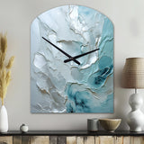 Silver Shimmer - Asymmetric Metal Wall Clock
