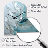 Silver Shimmer - Asymmetric Metal Wall Clock