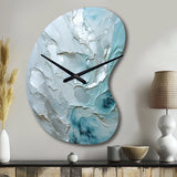 Silver Shimmer - Asymmetric Metal Wall Clock
