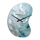 Silver Shimmer - Asymmetric Metal Wall Clock