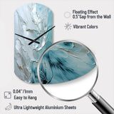 Silver Shimmer - Asymmetric Metal Wall Clock