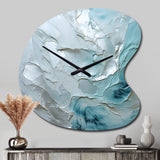 Silver Shimmer - Asymmetric Metal Wall Clock