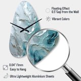 Silver Shimmer - Asymmetric Metal Wall Clock