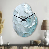 Silver Shimmer - Asymmetric Metal Wall Clock