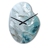Silver Shimmer - Asymmetric Metal Wall Clock