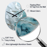 Silver Shimmer - Asymmetric Metal Wall Clock