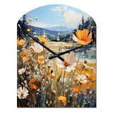 Sunny Meadows - Asymmetric Metal Wall Clock