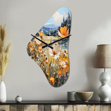 Sunny Meadows - Asymmetric Metal Wall Clock