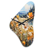 Sunny Meadows - Asymmetric Metal Wall Clock