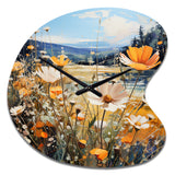 Sunny Meadows - Asymmetric Metal Wall Clock