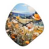 Sunny Meadows - Asymmetric Metal Wall Clock
