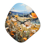 Sunny Meadows - Asymmetric Metal Wall Clock