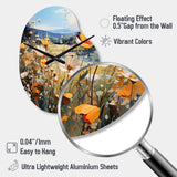 Sunny Meadows - Asymmetric Metal Wall Clock
