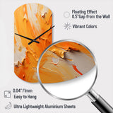 Tangerine Tango I - Asymmetric Metal Wall Clock