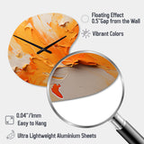 Tangerine Tango I - Asymmetric Metal Wall Clock