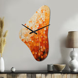 Tangerine Tango IV - Asymmetric Metal Wall Clock